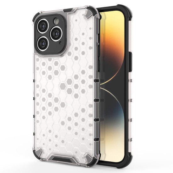 Honeycomb case for iPhone 14 Pro Max armored hybrid cover transparent Honeycomb case for iPhone 14 Pro Max armored hybrid cover transparent