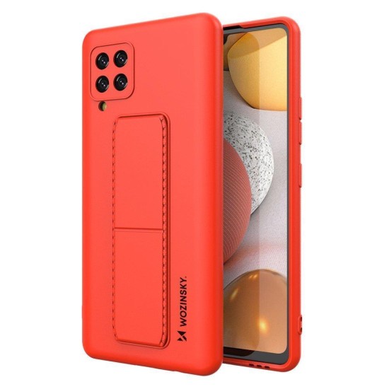 Wozinsky Kickstand Case silicone case with stand Samsung Galaxy A42 5G red Wozinsky Kickstand Case silicone case with stand Samsung Galaxy A42 5G red