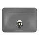 Karl Lagerfeld Saffiano Ikonik Karl case for a 13-14" laptop - silver