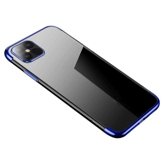 Clear Color Case Gel TPU Electroplating frame Cover for Samsung Galaxy S21+ 5G (S21 Plus 5G) blue Clear Color Case Gel TPU Electroplating frame Cover for Samsung Galaxy S21+ 5G (S21 Plus 5G) blue