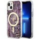 Guess Leopard MagSafe case for iPhone 14 - pink Guess Leopard MagSafe case for iPhone 14 - pink