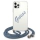 Guess GUHCP12LCRTVSBL iPhone 12 Pro Max 6.7" blue/blue hardcase Script Vintage