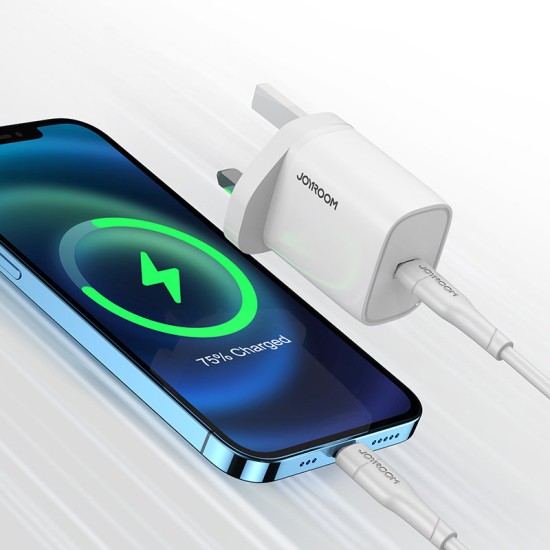 JOYROOM FAST USB TYPE C CHARGER 20W UK PLUG WHITE
