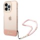 Guess GUHCP14LHGCOHP iPhone 14 Pro 6.1" pink/pink hardcase Translucent Pearl Strap Guess GUHCP14LHGCOHP iPhone 14 Pro 6.1" pink/pink hardcase Translucent Pearl Strap