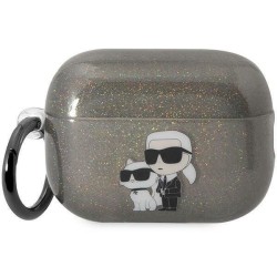 Karl Lagerfeld KLAP2HNKCTGK Airpods Pro 2 cover black/black Gliter Karl&amp;amp;Choupette