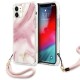 Guess GUHCP12SKSMAPI iPhone 12 mini 5.4" pink/pink hardcase Marble Collection Guess GUHCP12SKSMAPI iPhone 12 mini 5.4" pink/pink hardcase Marble Collection