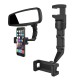 Adjustable car rearview mirror holder for smartphone black Adjustable car rearview mirror holder for smartphone black