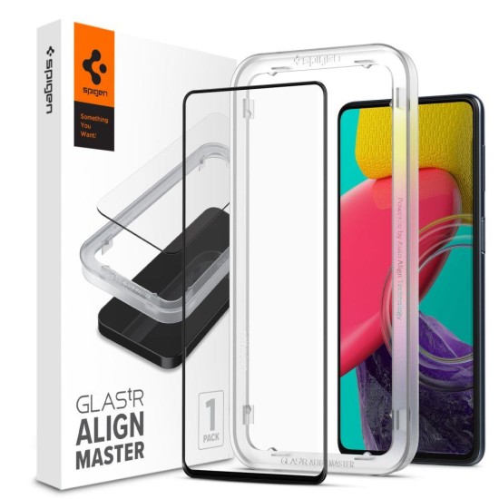 Spigen ALM Glass FC Tempered Glass for Samsung Galaxy M53 5G - Black Spigen ALM Glass FC Tempered Glass for Samsung Galaxy M53 5G - Black
