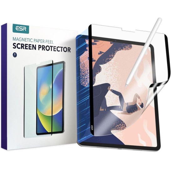 PROTECTIVE FILM ESR PAPER FEEL MAGNETIC IPAD PRO 12.9 2020 / 2021 / 2022 MATTE CLEAR