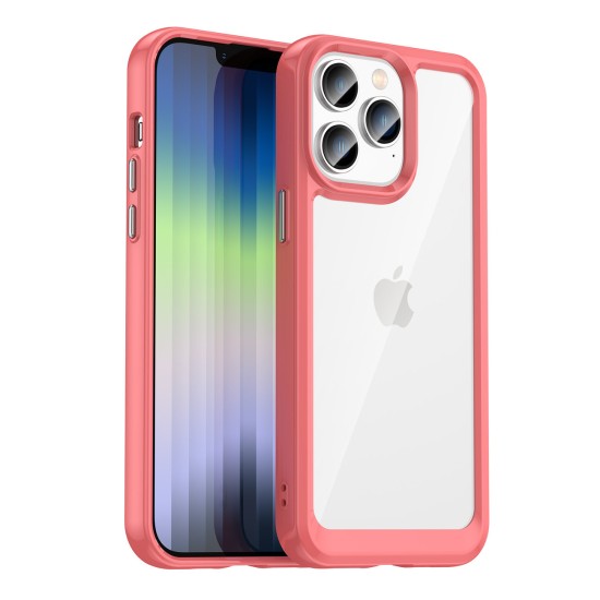 Outer Space Case iPhone 14 Pro hard cover with a gel frame red Outer Space Case iPhone 14 Pro hard cover with a gel frame red