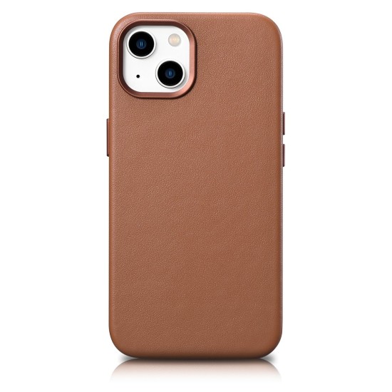 iCarer Case Leather Case Cover for iPhone 14 Brown (WMI14220705-BN) (MagSafe Compatible) iCarer Case Leather Case Cover for iPhone 14 Brown (WMI14220705-BN) (MagSafe Compatible)
