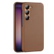 Dux Ducis Grit case for Samsung Galaxy S23+ elegant case made of artificial leather brown Dux Ducis Grit case for Samsung Galaxy S23+ elegant case made of artificial leather brown
