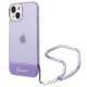 Guess GUHCP14MHGCOHU iPhone 14 Plus 6,7 "purple / purple hardcase Translucent Pearl Strap Guess GUHCP14MHGCOHU iPhone 14 Plus 6,7 "purple / purple hardcase Translucent Pearl Strap
