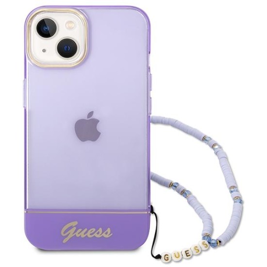 Guess GUHCP14MHGCOHU iPhone 14 Plus 6,7 "purple / purple hardcase Translucent Pearl Strap Guess GUHCP14MHGCOHU iPhone 14 Plus 6,7 "purple / purple hardcase Translucent Pearl Strap