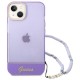 Guess GUHCP14MHGCOHU iPhone 14 Plus 6,7 "purple / purple hardcase Translucent Pearl Strap Guess GUHCP14MHGCOHU iPhone 14 Plus 6,7 "purple / purple hardcase Translucent Pearl Strap