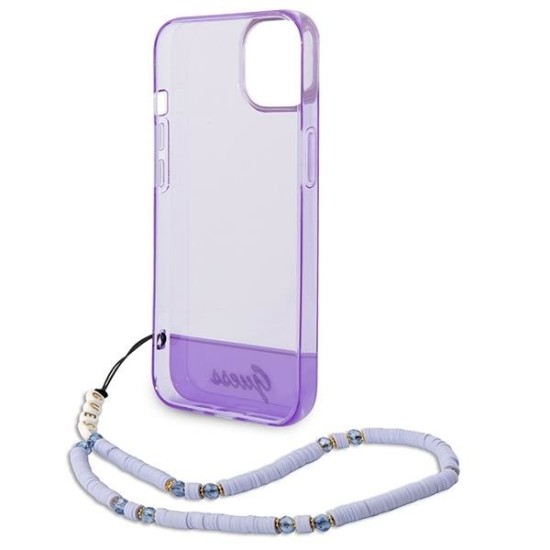 Guess GUHCP14MHGCOHU iPhone 14 Plus 6,7 "purple / purple hardcase Translucent Pearl Strap Guess GUHCP14MHGCOHU iPhone 14 Plus 6,7 "purple / purple hardcase Translucent Pearl Strap