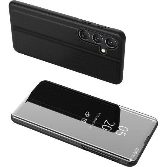 Clear View Case cover for Samsung Galaxy A24 4G flip cover black Clear View Case cover for Samsung Galaxy A24 4G flip cover black