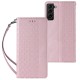 Magnet Strap Case Case for Samsung Galaxy S22 + (S22 Plus) Pouch Wallet + Mini Lanyard Pendant Pink Magnet Strap Case Case for Samsung Galaxy S22 + (S22 Plus) Pouch Wallet + Mini Lanyard Pendant Pink