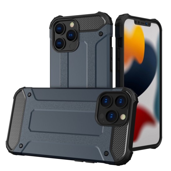 Hybrid Armor case for iPhone 14 Pro Max armored hybrid cover blue Hybrid Armor case for iPhone 14 Pro Max armored hybrid cover blue