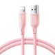 Joyroom Multi-Color Series S-A34 USB-A / Lightning 3A cable 1m - pink Joyroom Multi-Color Series S-A34 USB-A / Lightning 3A cable 1m - pink