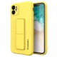 Wozinsky Kickstand Case silicone case with stand Samsung Galaxy A22 4G yellow Wozinsky Kickstand Case silicone case with stand Samsung Galaxy A22 4G yellow