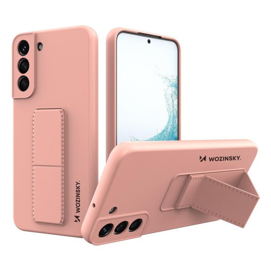 Wozinsky Kickstand Case silicone case with stand for Samsung Galaxy S22+ pink Wozinsky Kickstand Case silicone case with stand for Samsung Galaxy S22+ pink