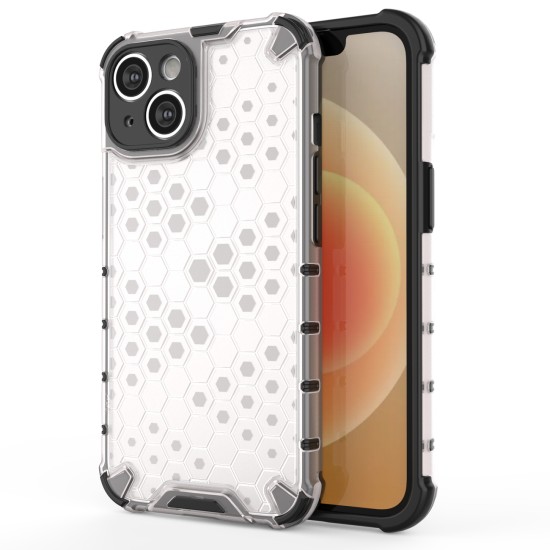 Honeycomb case for iPhone 14 armored hybrid cover transparent Honeycomb case for iPhone 14 armored hybrid cover transparent