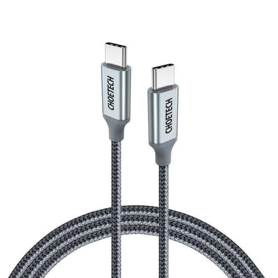 Choetech XCC-1002-GY USB-C - USB-C PD QC cable 100W 5A 480Mb/s 1.8m - gray Choetech XCC-1002-GY USB-C - USB-C PD QC cable 100W 5A 480Mb/s 1.8m - gray