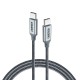 Choetech XCC-1002-GY USB-C - USB-C PD QC cable 100W 5A 480Mb/s 1.8m - gray Choetech XCC-1002-GY USB-C - USB-C PD QC cable 100W 5A 480Mb/s 1.8m - gray