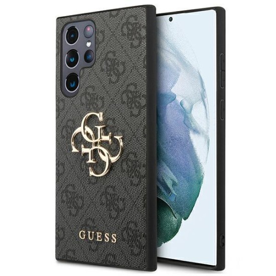 Guess GUHCS22L4GMGGR S908 S22 Ultra szary/grey hardcase 4G Big Metal Logo Guess GUHCS22L4GMGGR S908 S22 Ultra szary/grey hardcase 4G Big Metal Logo