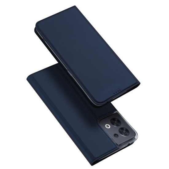 Dux Ducis Skin Pro case for Oppo Reno 8 flip cover card wallet stand blue Dux Ducis Skin Pro case for Oppo Reno 8 flip cover card wallet stand blue