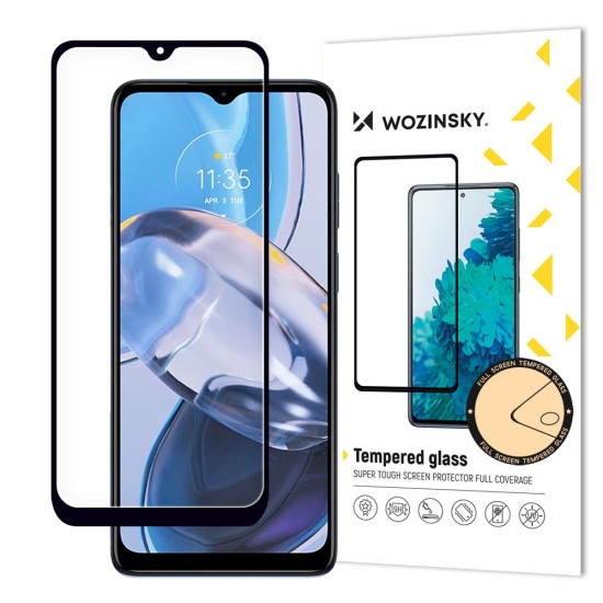 Wozinsky Full Glue tempered glass Motorola Moto E22i / E22 full screen with frame black (case friendly) Wozinsky Full Glue tempered glass Motorola Moto E22i / E22 full screen with frame black (case friendly)