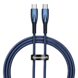 Baseus Glimmer Series Fast Charging Cable USB-C 480Mb/s PD 100W 1m blue