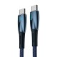 Baseus Glimmer Series Fast Charging Cable USB-C 480Mb/s PD 100W 1m blue Baseus Glimmer Series Fast Charging Cable USB-C 480Mb/s PD 100W 1m blue