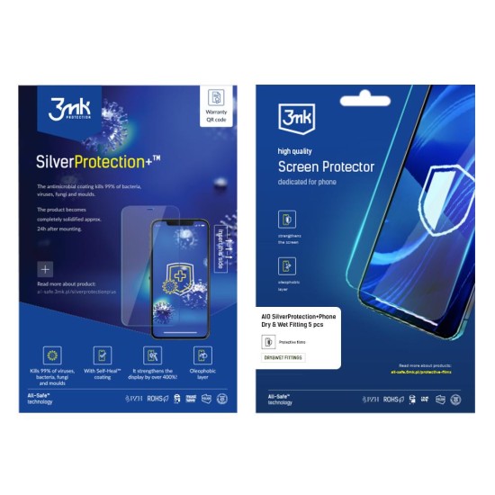 All-Safe - AIO SilverProtection+ Phone Dry & Wet Fitting 5 pcs