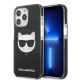 Karl Lagerfeld KLHCP13LTPECK iPhone 13 Pro / 13 6.1" hardcase black/black Choupette Head Karl Lagerfeld KLHCP13LTPECK iPhone 13 Pro / 13 6.1" hardcase black/black Choupette Head