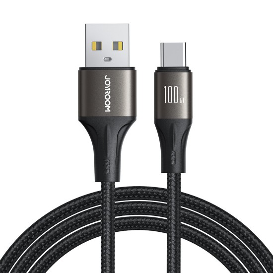 Joyroom Light-Speed Series S-A25 USB-A / USB-C cable 100W 1.2m - black Joyroom Light-Speed Series S-A25 USB-A / USB-C cable 100W 1.2m - black