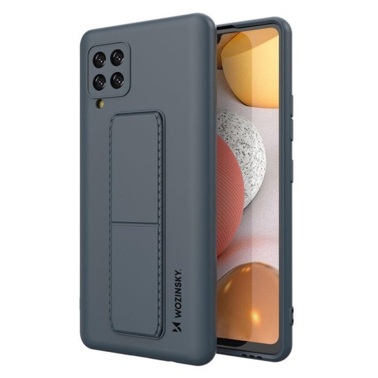 Wozinsky Kickstand Case silicone case with stand Samsung Galaxy A42 5G navy blue Wozinsky Kickstand Case silicone case with stand Samsung Galaxy A42 5G navy blue