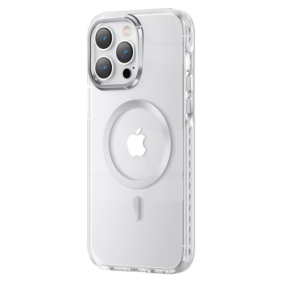 Kingxbar PQY Ice Crystal Series magnetic case for iPhone 14 MagSafe silver Kingxbar PQY Ice Crystal Series magnetic case for iPhone 14 MagSafe silver
