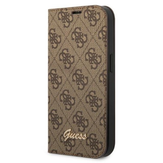 Guess GUBKP14XHG4SHW iPhone 14 Pro Max 6.7 "brown / brown book 4G Vintage Gold Logo Guess GUBKP14XHG4SHW iPhone 14 Pro Max 6.7 "brown / brown book 4G Vintage Gold Logo