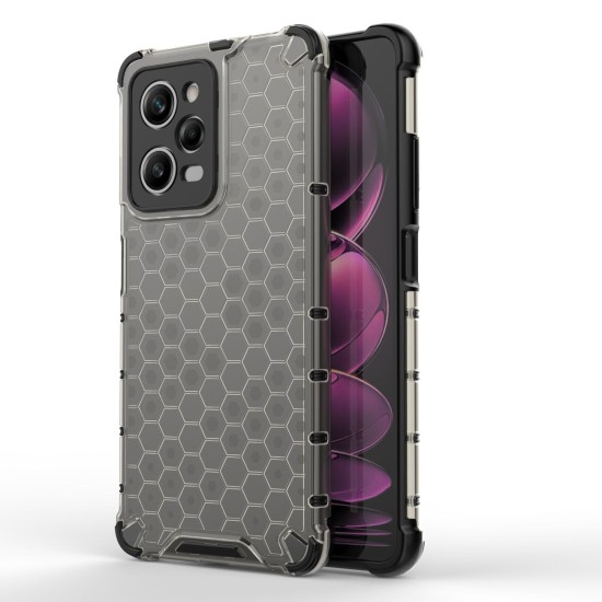 Honeycomb case for Xiaomi Redmi Note 12 Pro / Poco X5 Pro 5G armored hybrid cover black Honeycomb case for Xiaomi Redmi Note 12 Pro / Poco X5 Pro 5G armored hybrid cover black