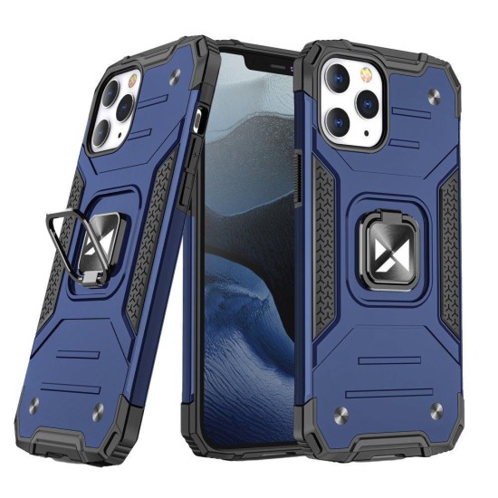 Wozinsky Ring Armor case for iPhone 14 Pro Max armored cover magnetic holder ring blue Wozinsky Ring Armor case for iPhone 14 Pro Max armored cover magnetic holder ring blue