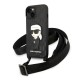 Karl Lagerfeld KLHCP14SSTKMK iPhone 14 6.1" black/black hardcase Monogram Ikonik Patch Karl Lagerfeld KLHCP14SSTKMK iPhone 14 6.1" black/black hardcase Monogram Ikonik Patch