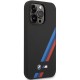 Case BMW BMHCP14L22SOTK iPhone 14 Pro 6.1" black/black Silicone Slanted Sttripes