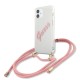 Guess GUHCP12SCRTVSPI iPhone 12 mini 5.4" pink/pink hardcase Script Vintage Guess GUHCP12SCRTVSPI iPhone 12 mini 5.4" pink/pink hardcase Script Vintage