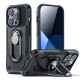 Joyroom Dual Hinge case for iPhone 14 Pro armored case with a stand and a ring holder black Joyroom Dual Hinge case for iPhone 14 Pro armored case with a stand and a ring holder black
