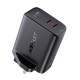 Acefast wall charger (UK plug) 2x USB Type C 40W, PPS, PD, QC 3.0, AFC, FCP black (A12 black) Acefast wall charger (UK plug) 2x USB Type C 40W, PPS, PD, QC 3.0, AFC, FCP black (A12 black)