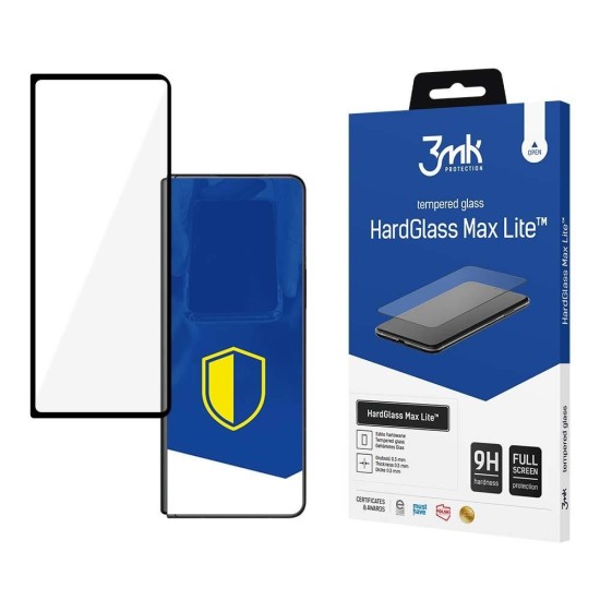 Samsung Galaxy Z Fold 3 5G (Front) - 3mk HardGlass Max Lite™ Samsung Galaxy Z Fold 3 5G (Front) - 3mk HardGlass Max Lite™