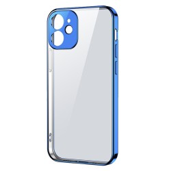 Joyroom New Beauty Series ultra thin case with electroplated frame for iPhone 12 Pro dark-blue (JR-BP743)