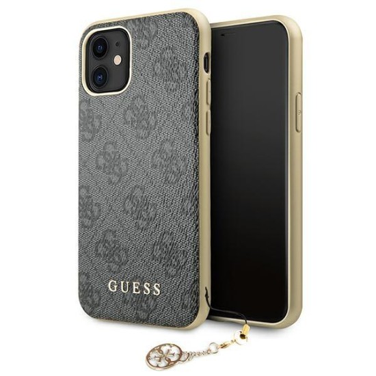 Guess GUHCN61GF4GGR iPhone 11 6.1" / Xr grey/gray hard case 4G Charms Collection Guess GUHCN61GF4GGR iPhone 11 6.1" / Xr grey/gray hard case 4G Charms Collection